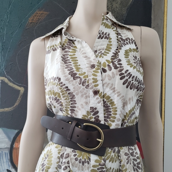 ☀️ Linen-blend Halter Shirtdress - Picture 6 of 14